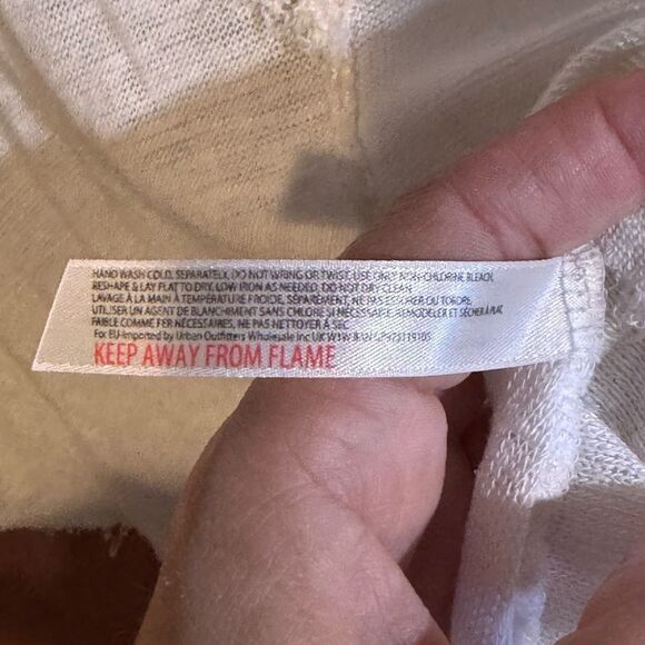 Intimately Free People White Sheer 3/4 Sleeve Top Size XS - Picture 3 of 8